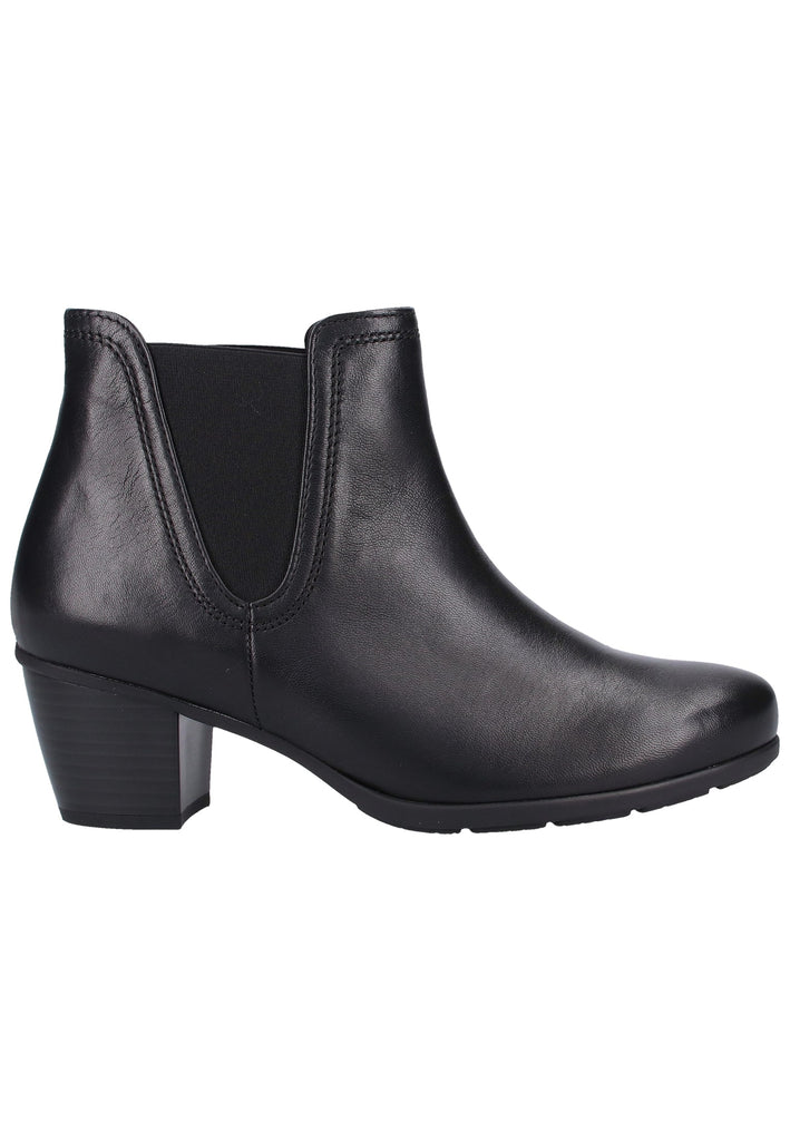 Gabor Stiefelette Leder Schwarz - surf4shoes