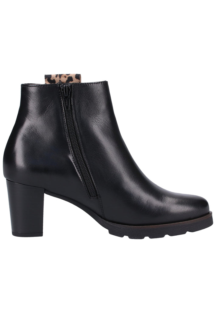 Gabor Stiefelette Glattleder Schwarz - surf4shoes