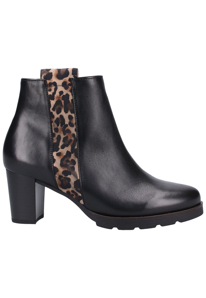 Gabor Stiefelette Glattleder Schwarz - surf4shoes