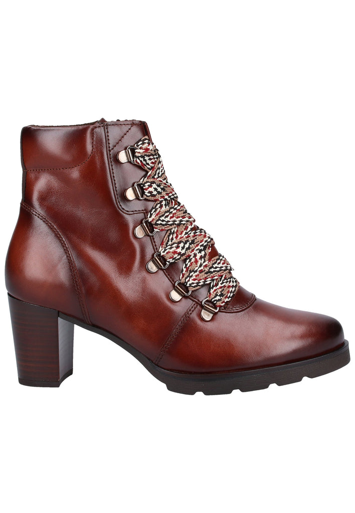 Gabor Stiefelette Glattleder Braun - surf4shoes