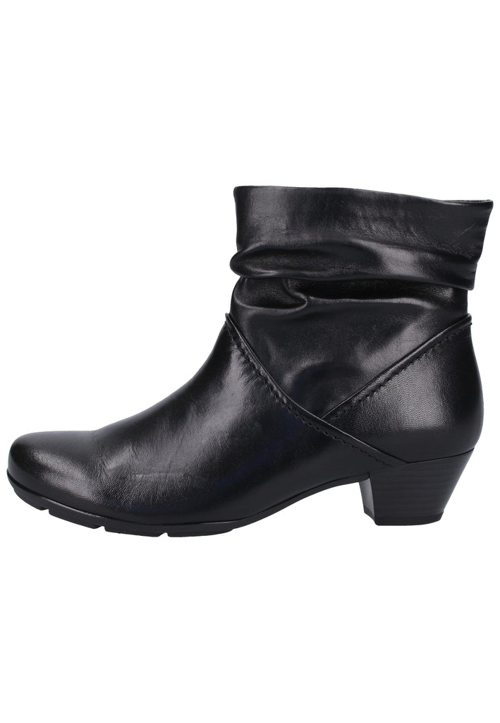 Gabor Stiefelette Glattleder Schwarz - surf4shoes