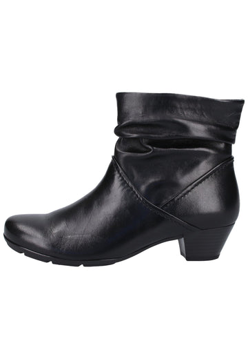 Gabor Stiefelette Glattleder Schwarz - surf4shoes