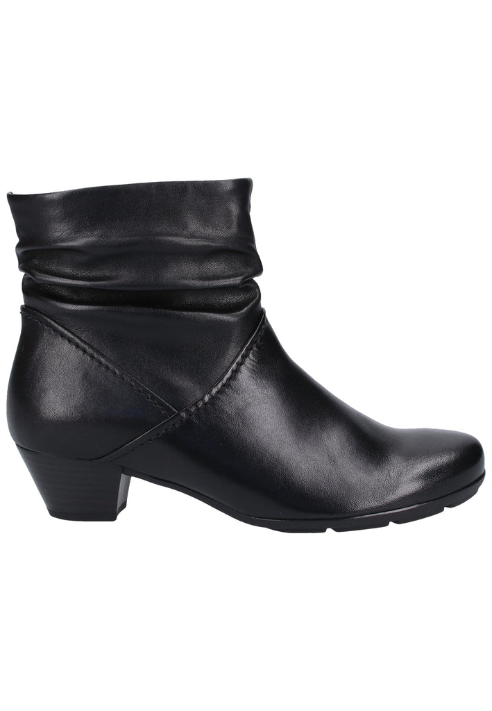 Gabor Stiefelette Glattleder Schwarz - surf4shoes