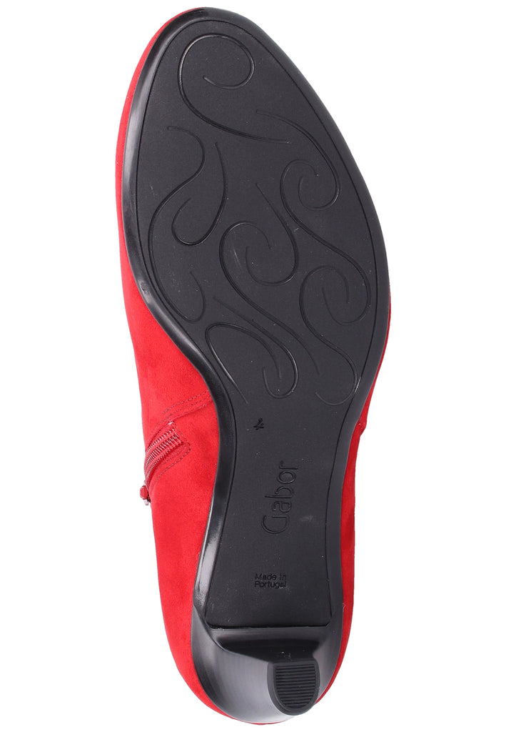 Gabor Stiefelette Textil Rot - surf4shoes