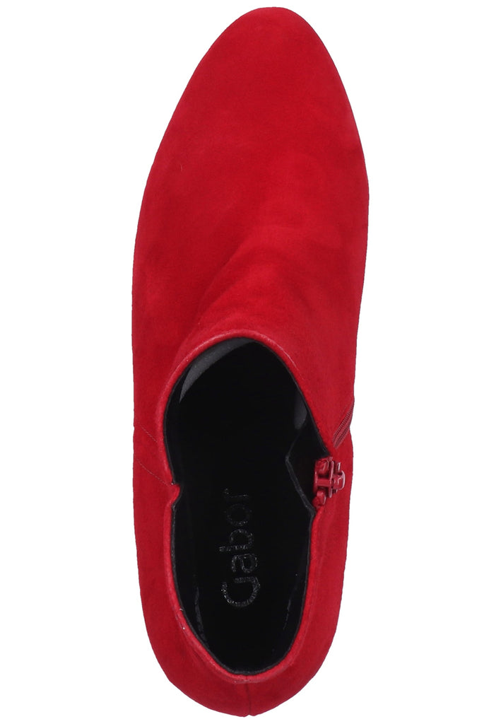 Gabor Stiefelette Veloursleder Rot - surf4shoes