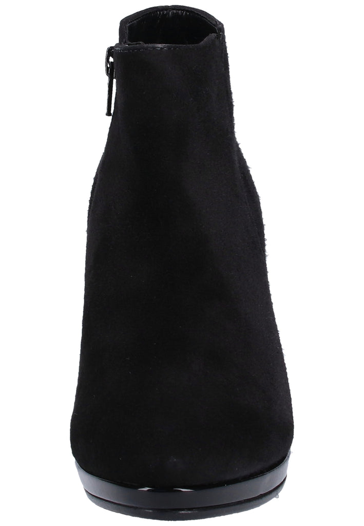 Gabor Stiefelette Veloursleder Schwarz - surf4shoes