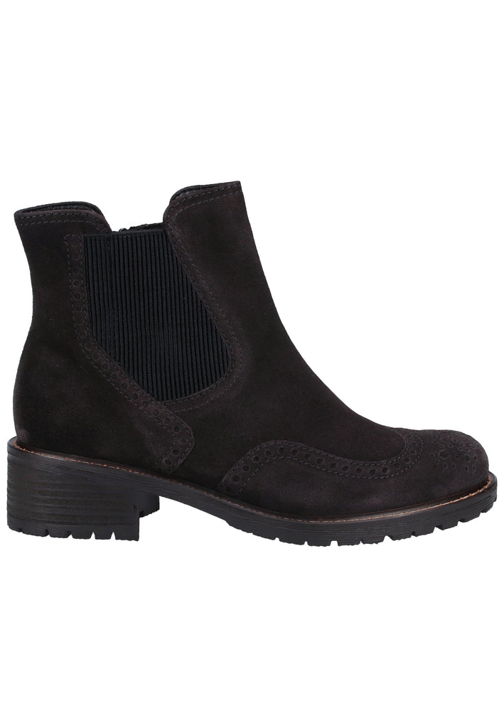 Gabor Stiefelette Veloursleder Dunkelgrau Warmfutter - surf4shoes