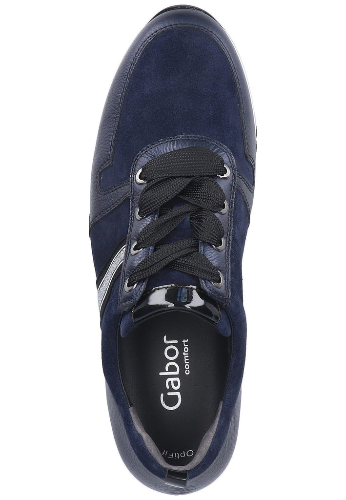 Gabor Sneaker Veloursleder Blau - surf4shoes