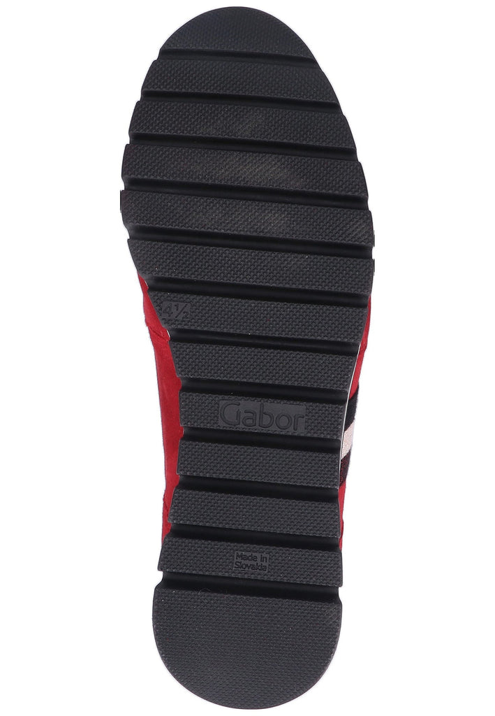 Gabor Sneaker Veloursleder Dunkelrot - surf4shoes