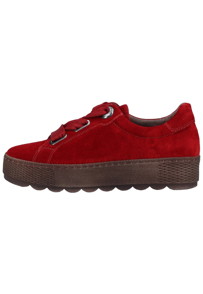 Gabor Sneaker Veloursleder Dunkelrot - surf4shoes