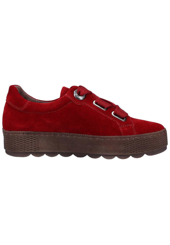 Gabor Sneaker Veloursleder Dunkelrot - surf4shoes