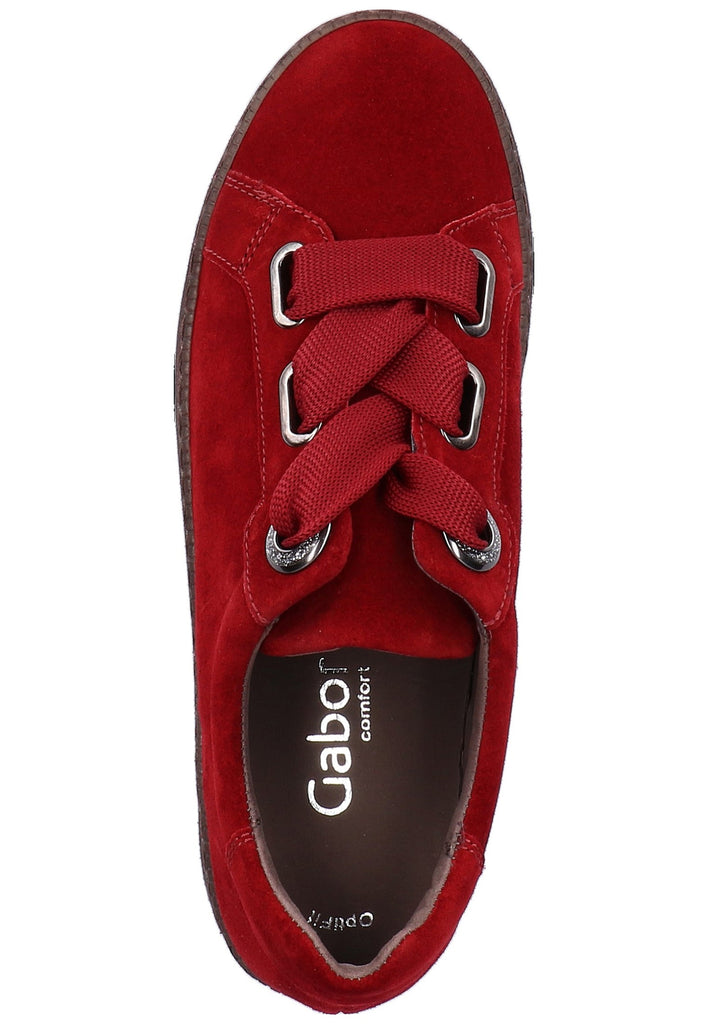 Gabor Sneaker Veloursleder Dunkelrot - surf4shoes