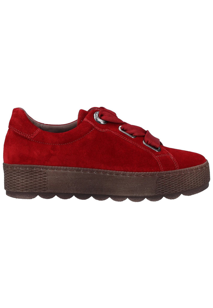 Gabor Sneaker Veloursleder Dunkelrot - surf4shoes