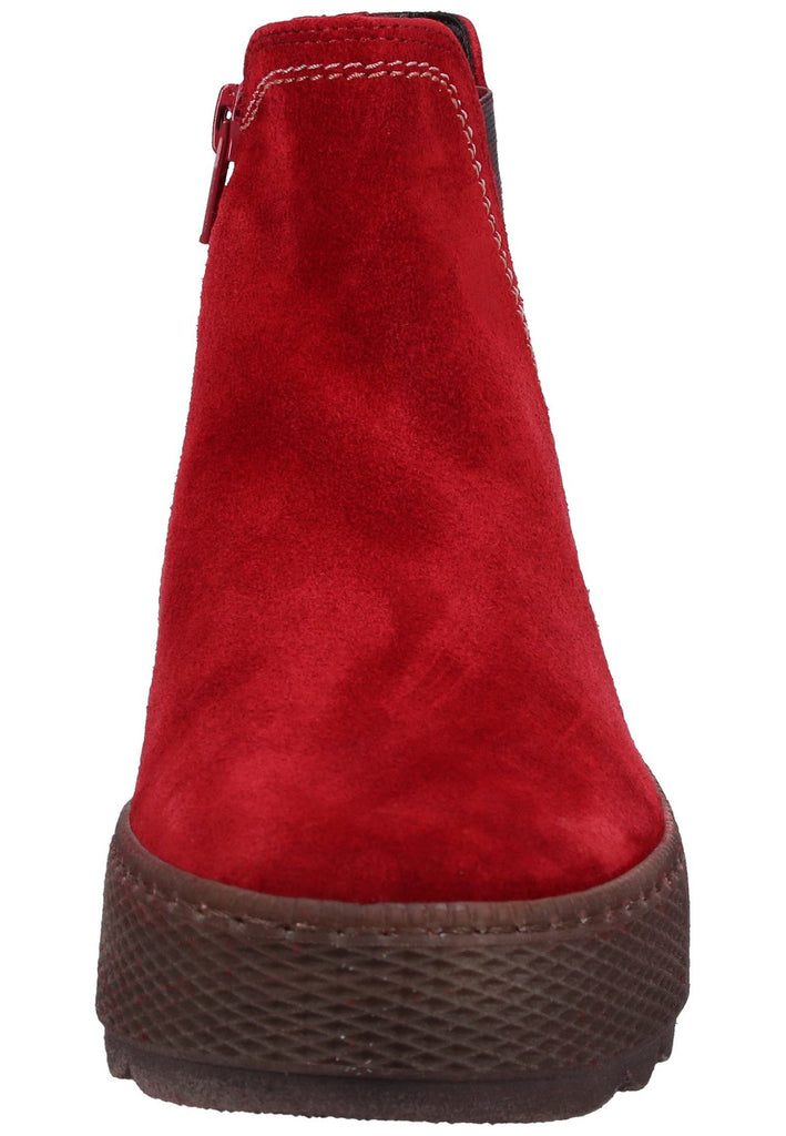 Gabor Stiefelette Veloursleder Rot - surf4shoes