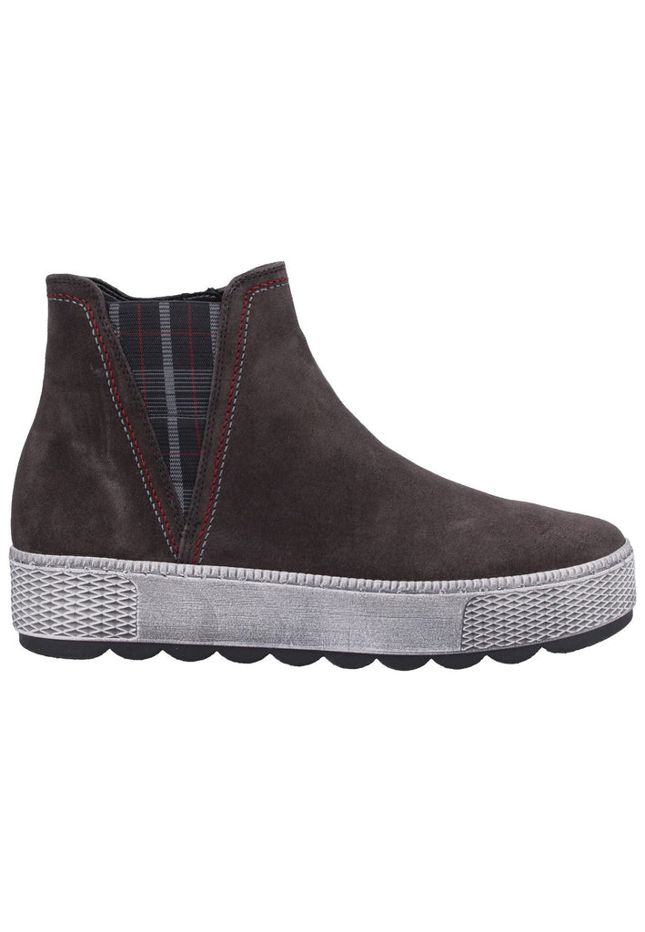 Gabor Stiefelette Veloursleder Dunkelgrau - surf4shoes