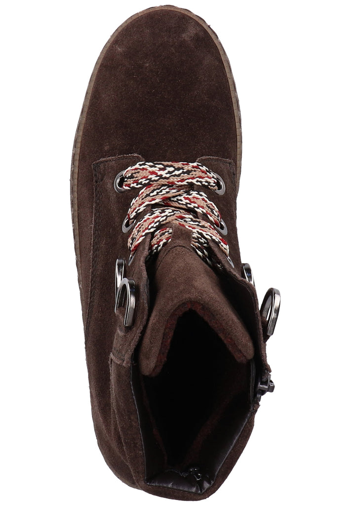 Gabor Stiefelette Veloursleder Braun Warmfutter - surf4shoes
