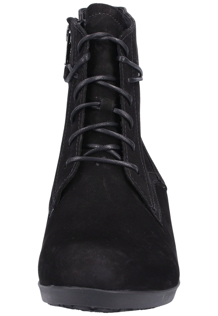 Gabor Stiefelette Veloursleder Schwarz - surf4shoes