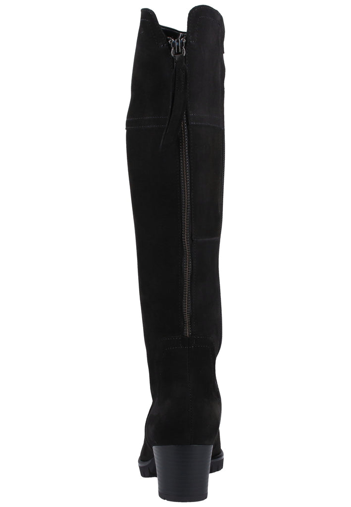 Gabor Stiefel Veloursleder Schwarz - surf4shoes