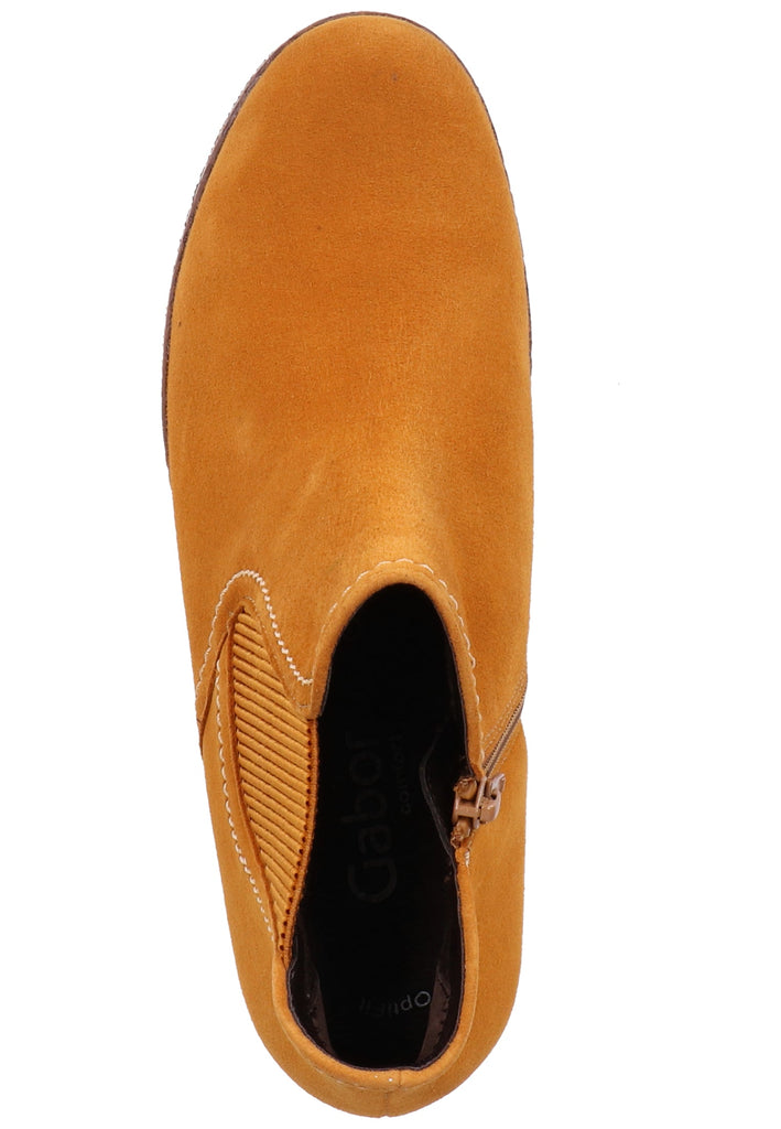 Gabor Stiefelette Veloursleder Curry - surf4shoes