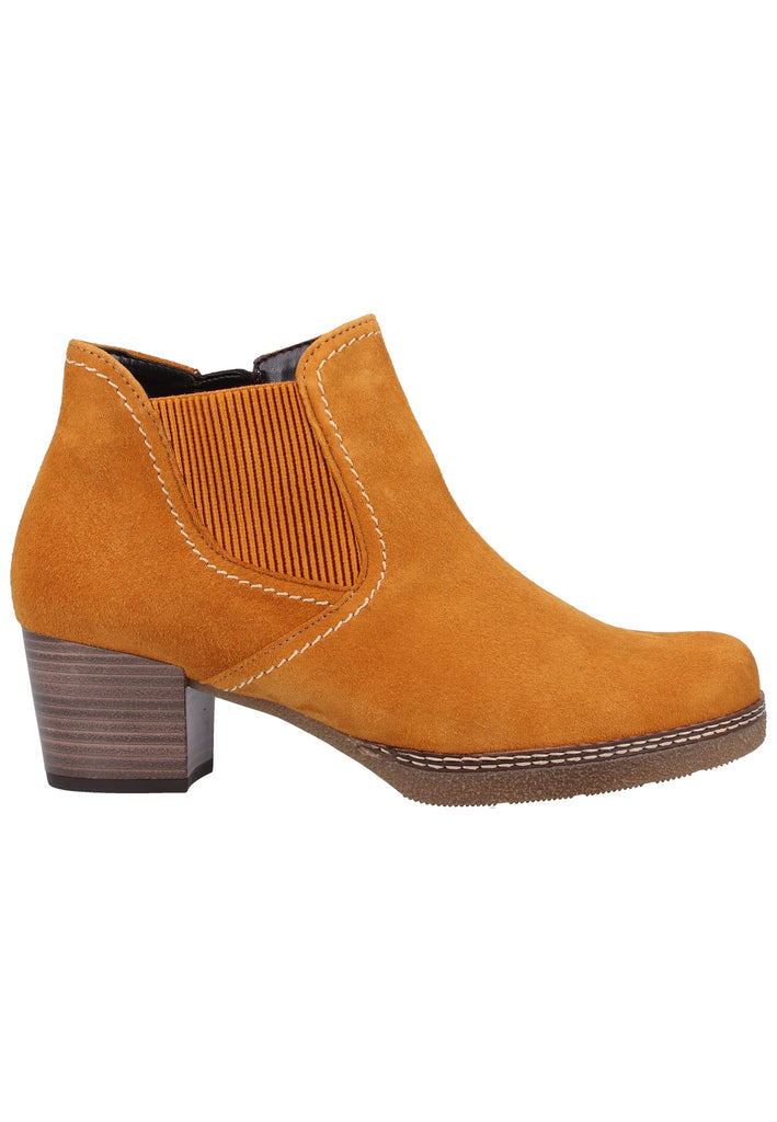 Gabor Stiefelette Veloursleder Curry - surf4shoes