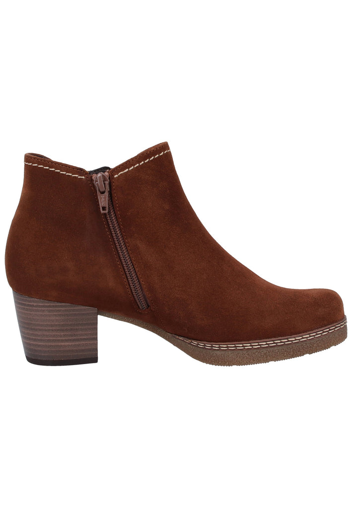 Gabor Stiefelette Veloursleder Whisky - surf4shoes