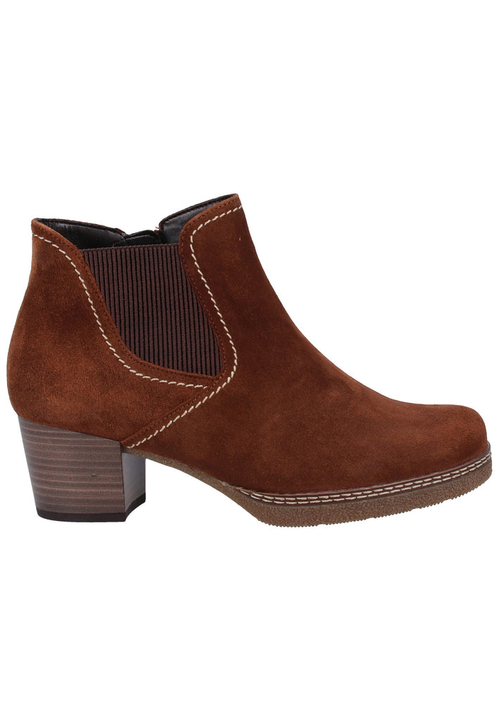 Gabor Stiefelette Veloursleder Whisky - surf4shoes