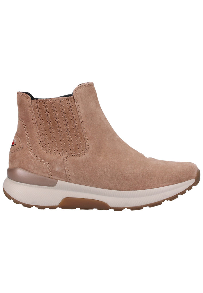 Gabor Stiefelette Veloursleder Beige - surf4shoes