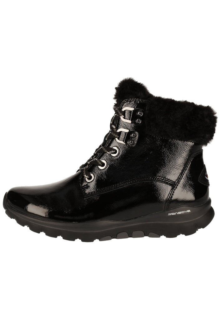 Gabor Stiefelette Leder/Textil Schwarz - surf4shoes