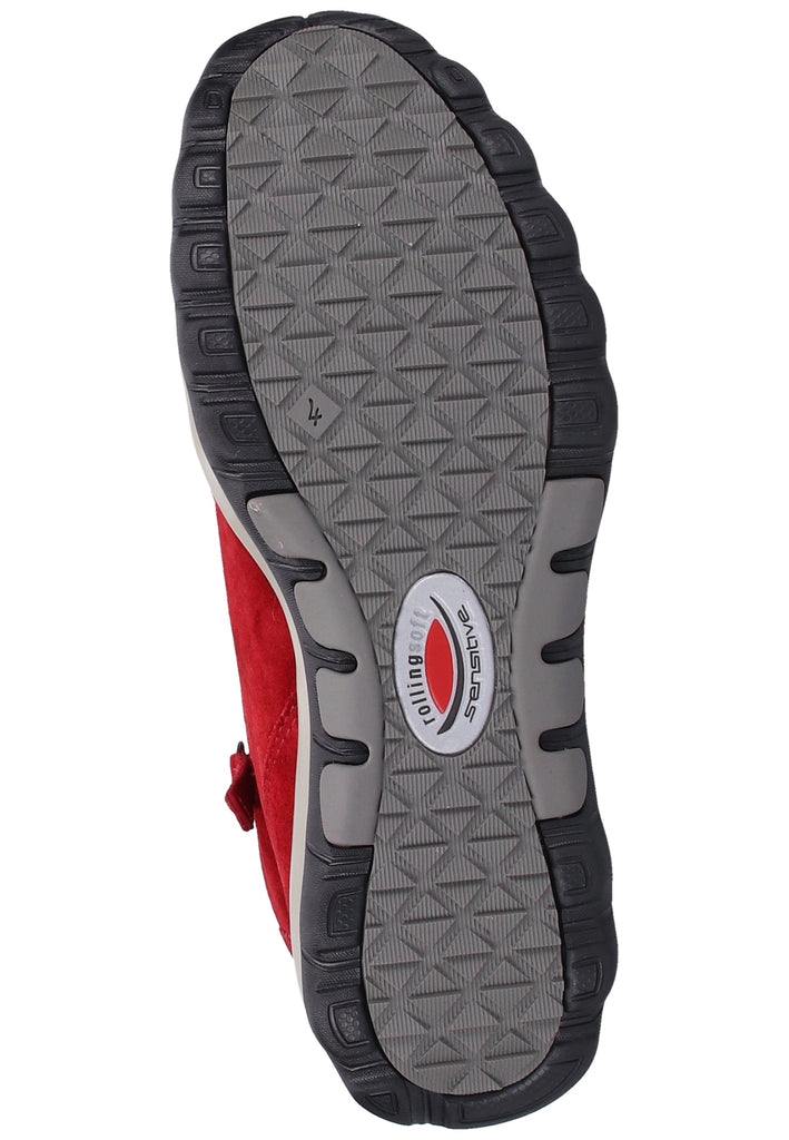 Gabor Stiefelette Veloursleder Rot - surf4shoes