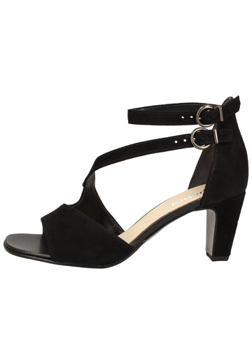 Gabor Sandalen Lederimitat Schwarz - surf4shoes