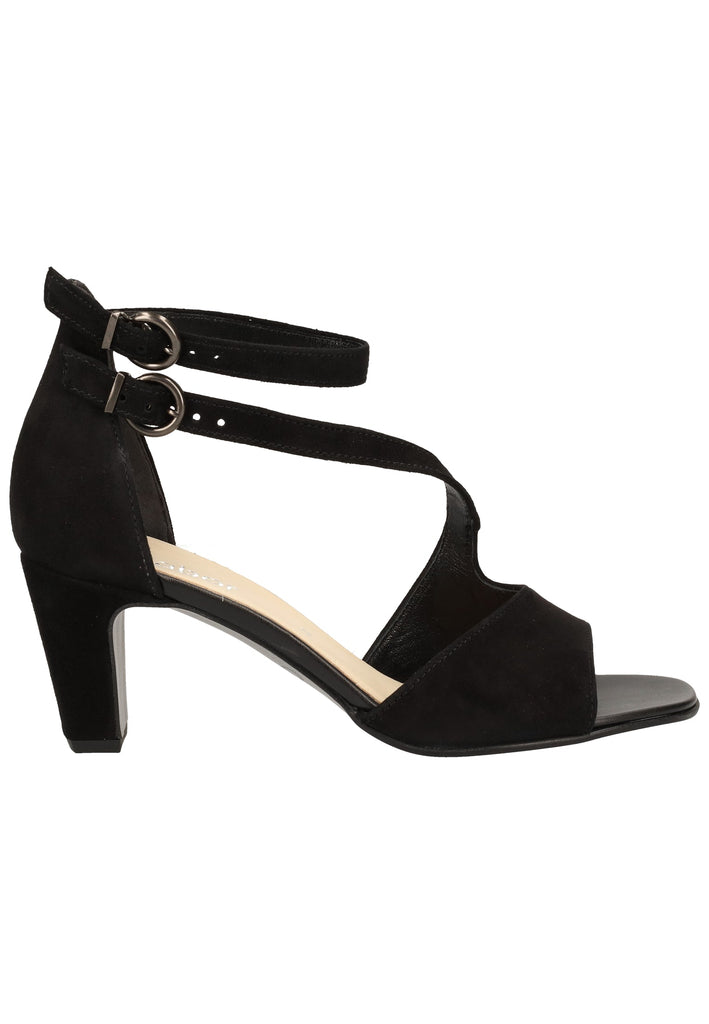 Gabor Sandalen Lederimitat Schwarz - surf4shoes