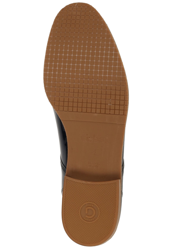 Gabor Halbschuhe Leder Blau Lack - surf4shoes