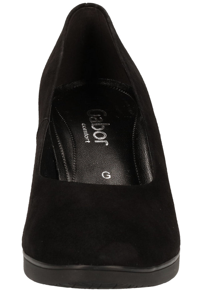 Gabor Pumps Leder Schwarz - surf4shoes
