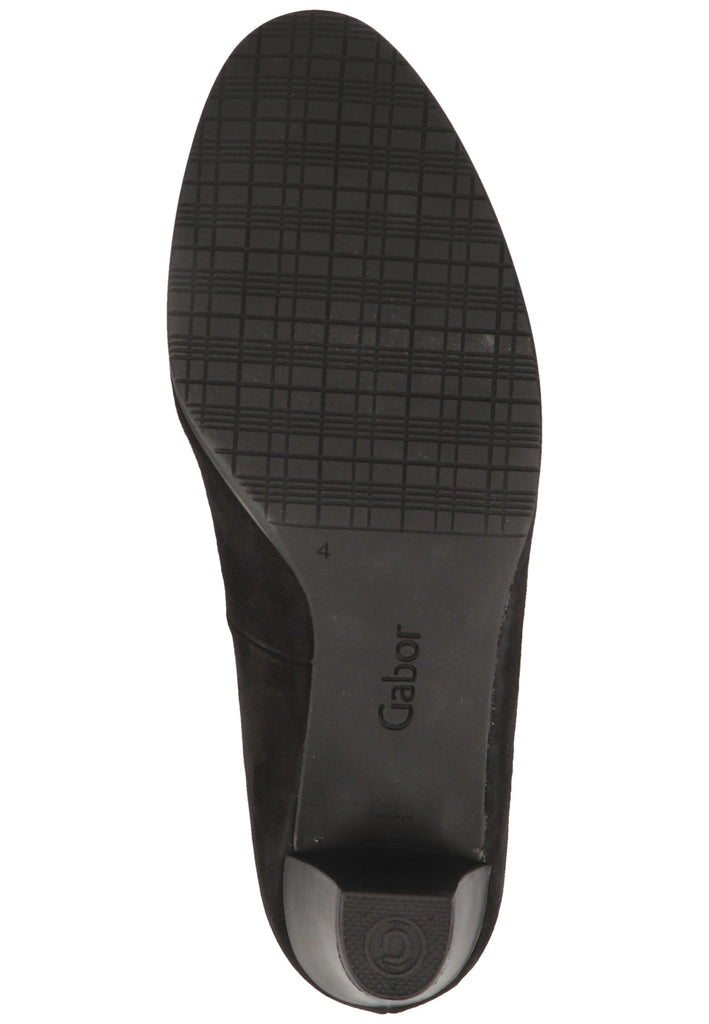 Gabor Pumps Leder Schwarz - surf4shoes