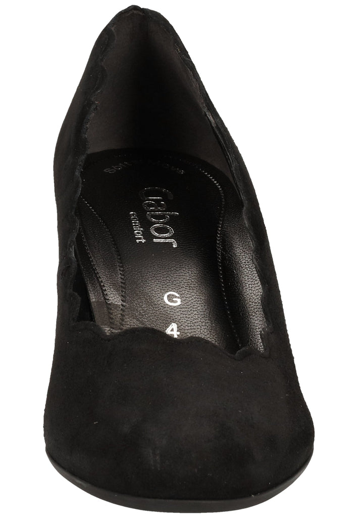 Gabor Pumps Leder Schwarz - surf4shoes
