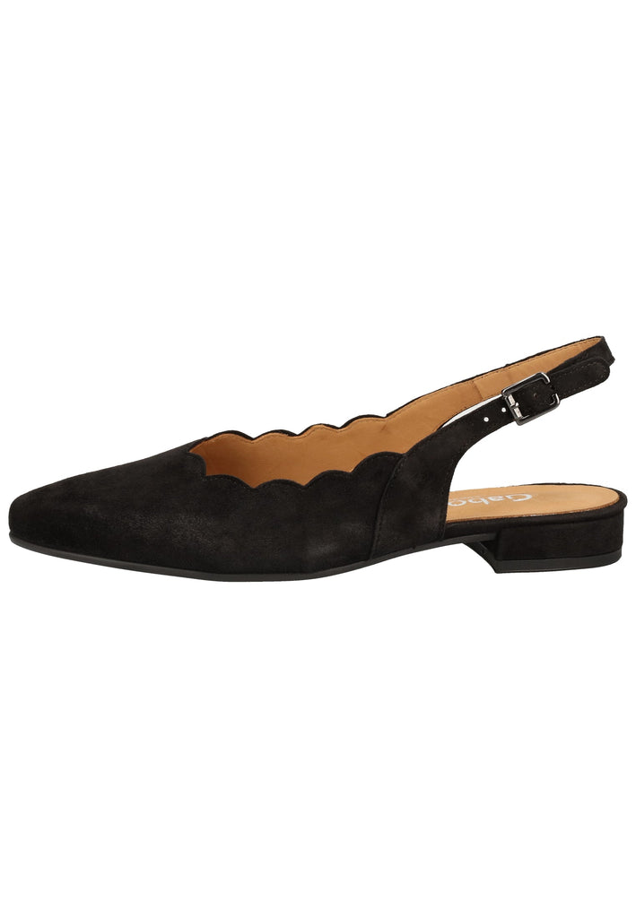 Gabor Pumps Veloursleder Schwarz - surf4shoes