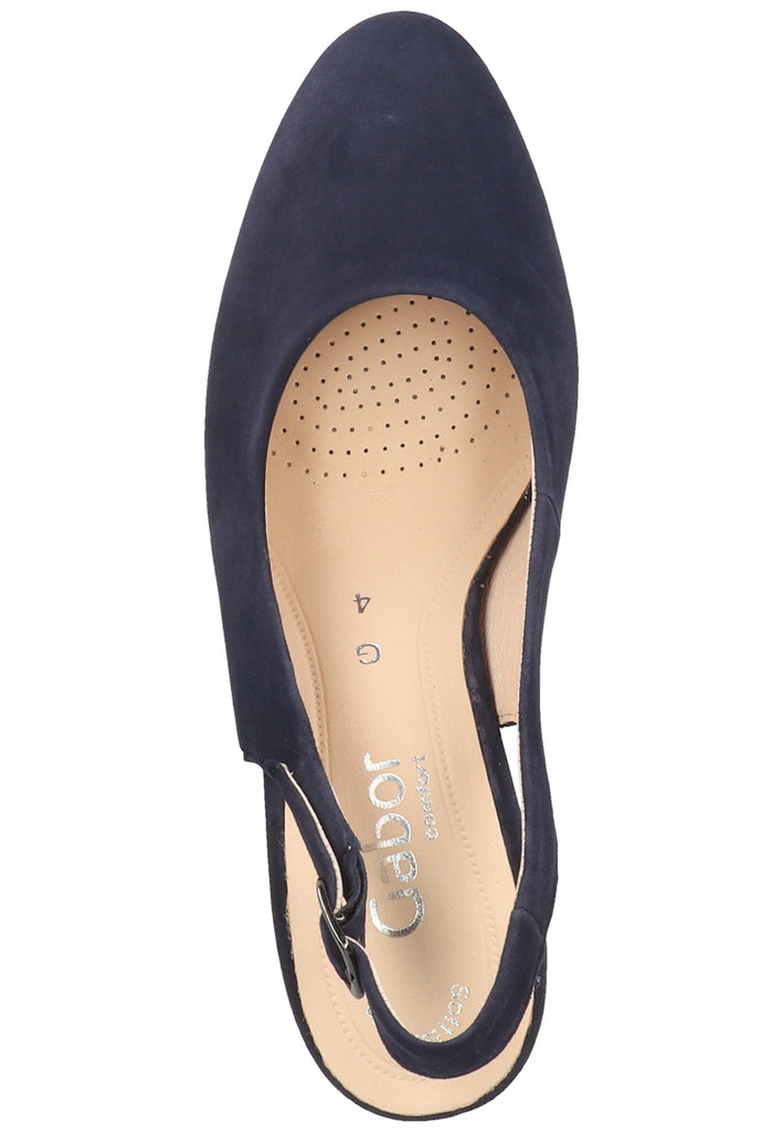 Gabor Sandalen Leder Blau - surf4shoes