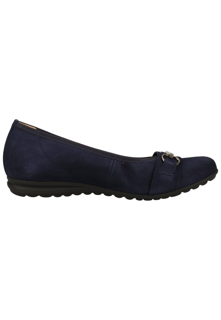 Gabor Ballerinas Veloursleder Blau - surf4shoes