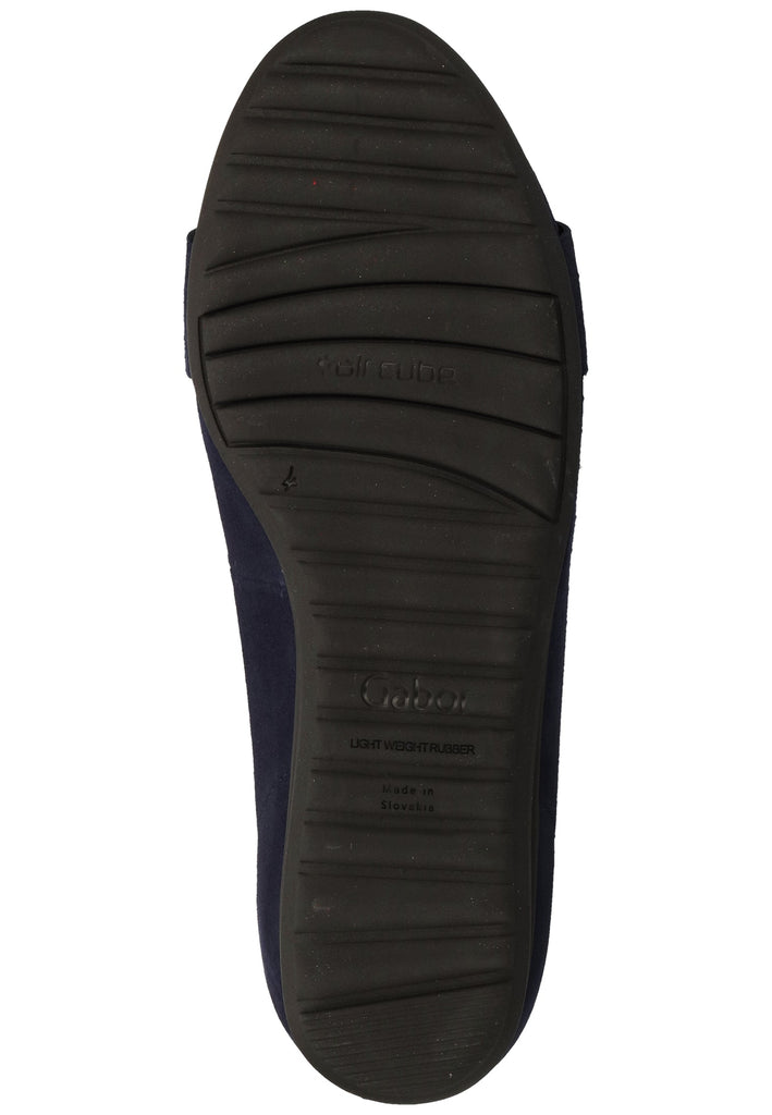 Gabor Ballerinas Veloursleder Blau - surf4shoes