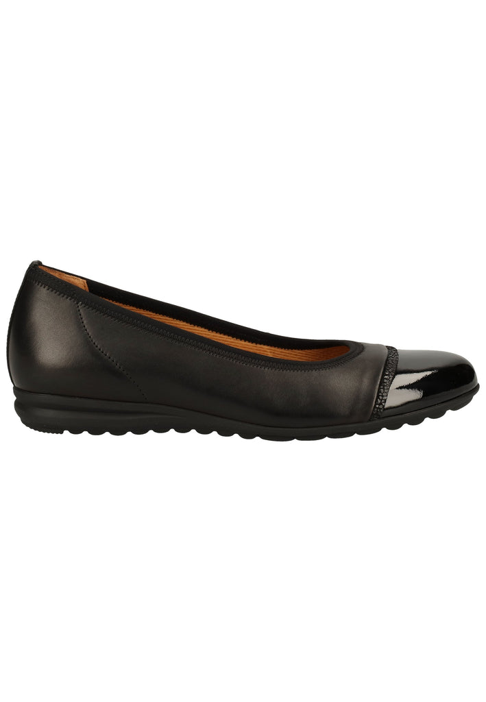 Gabor Ballerinas Leder Schwarz - surf4shoes
