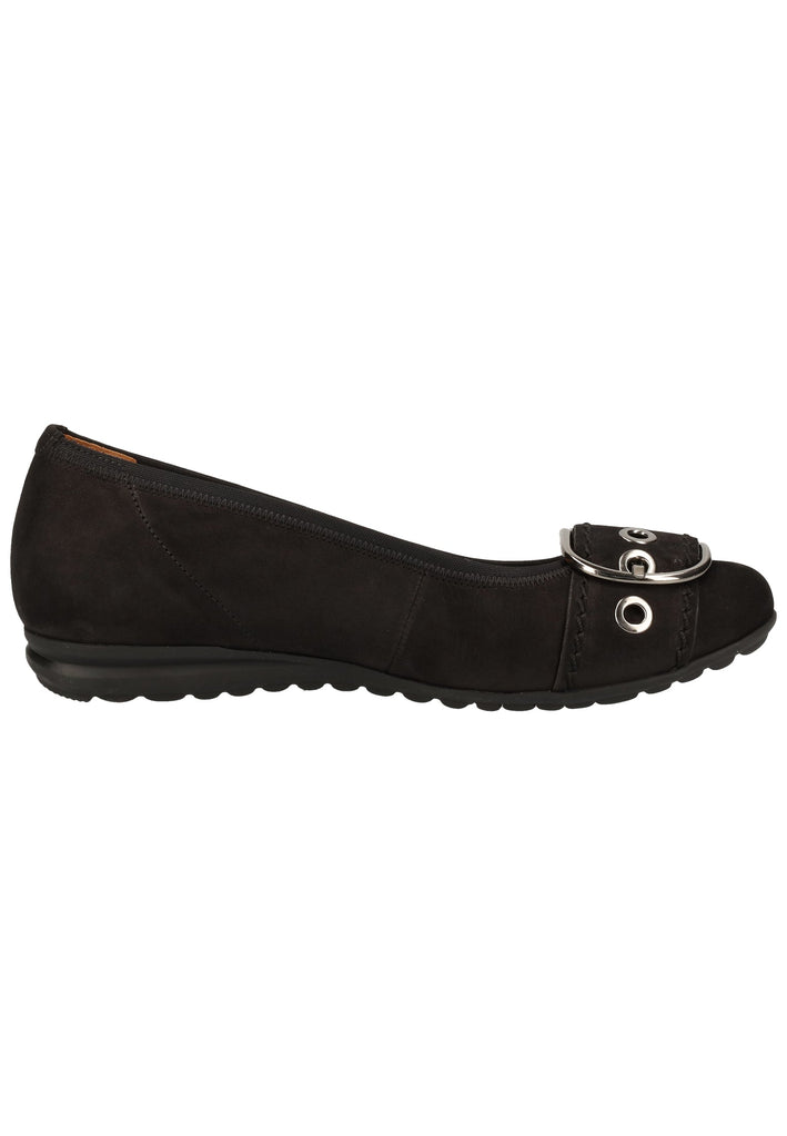 Gabor Ballerinas Leder Schwarz - surf4shoes