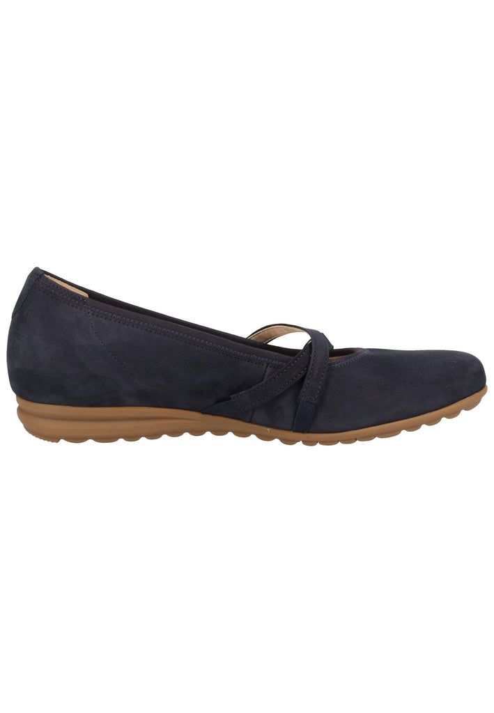 Gabor Ballerinas Nubukleder Blue - surf4shoes