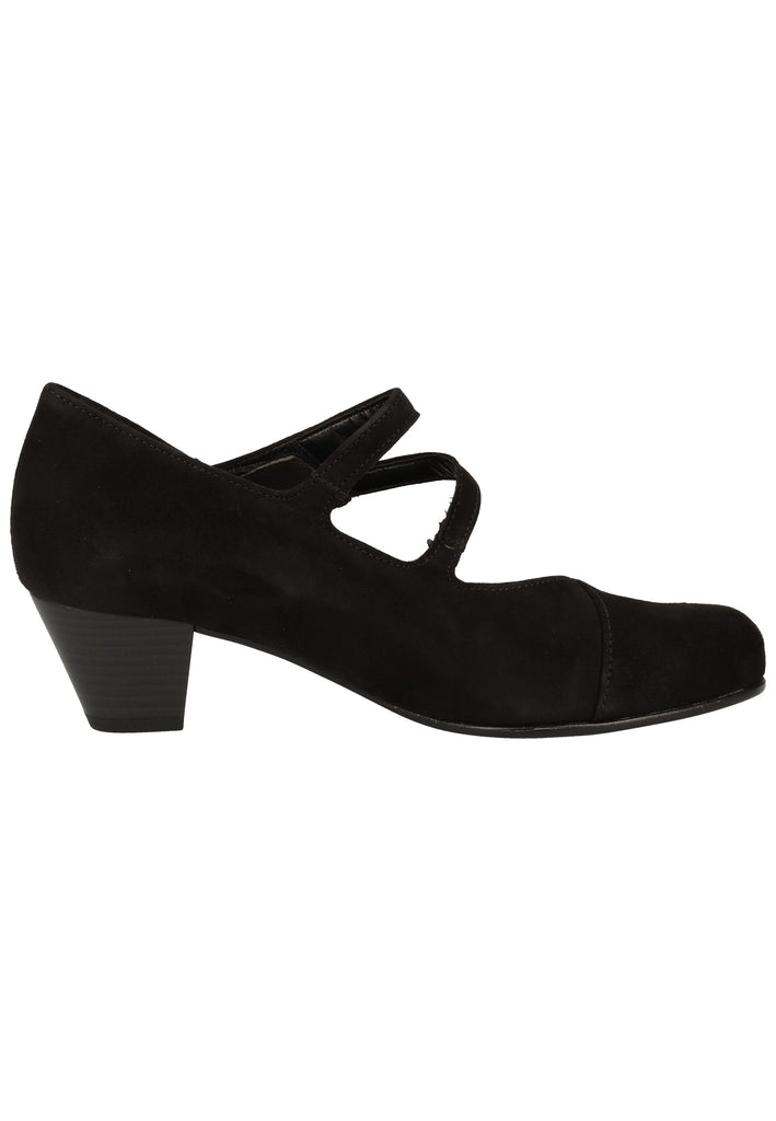 Gabor Pumps Leder Schwarz - surf4shoes