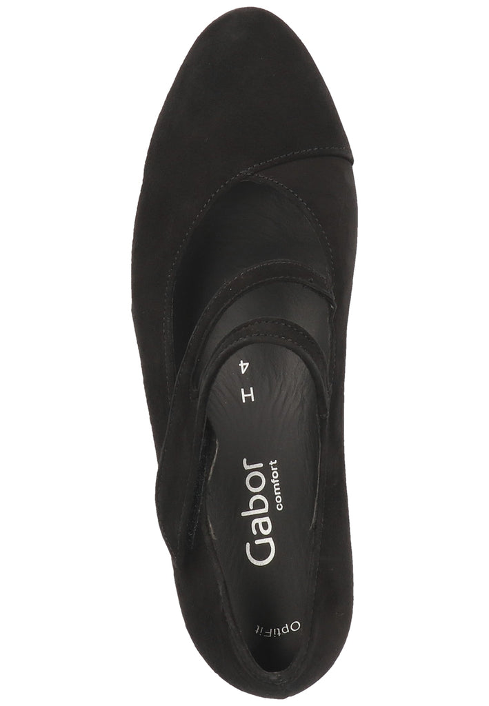 Gabor Pumps Leder Schwarz - surf4shoes