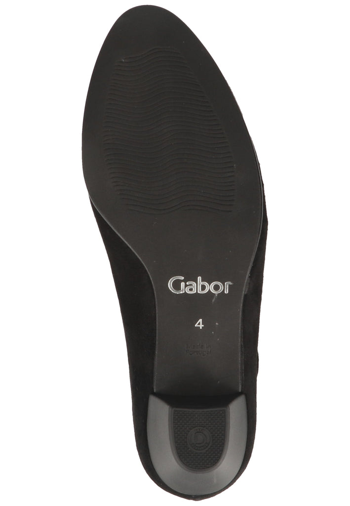 Gabor Pumps Leder Schwarz - surf4shoes