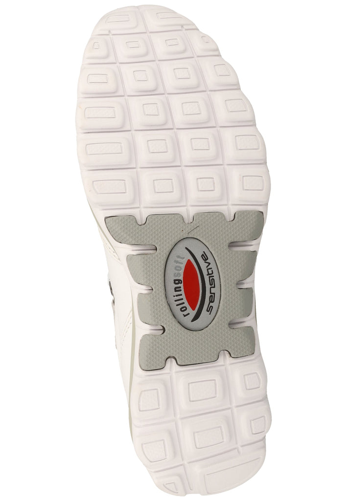 Gabor Sneaker Glattleder Weiß/Silber - surf4shoes