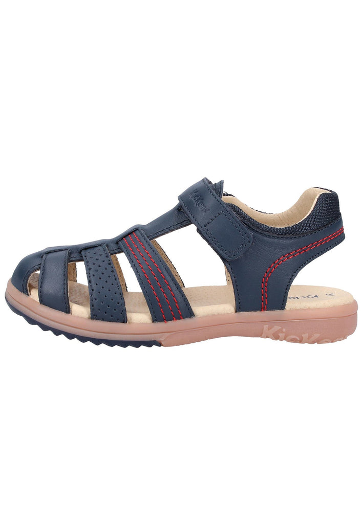 Kickers Sandalen Leder Dunkelblau - surf4shoes