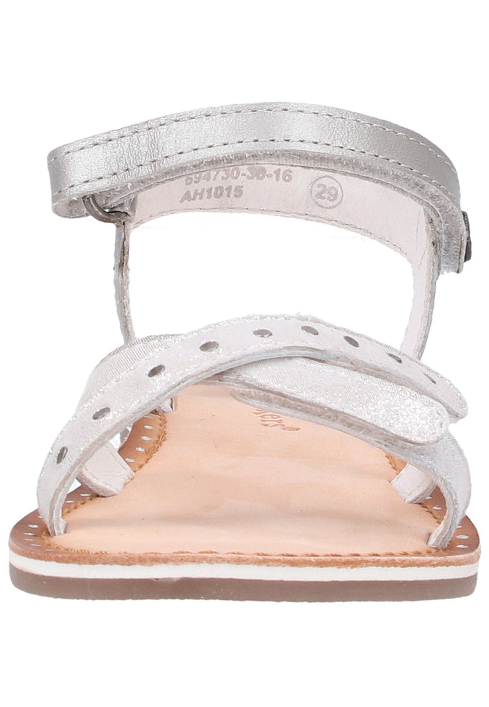 Kickers Sandalen Leder Silber - surf4shoes