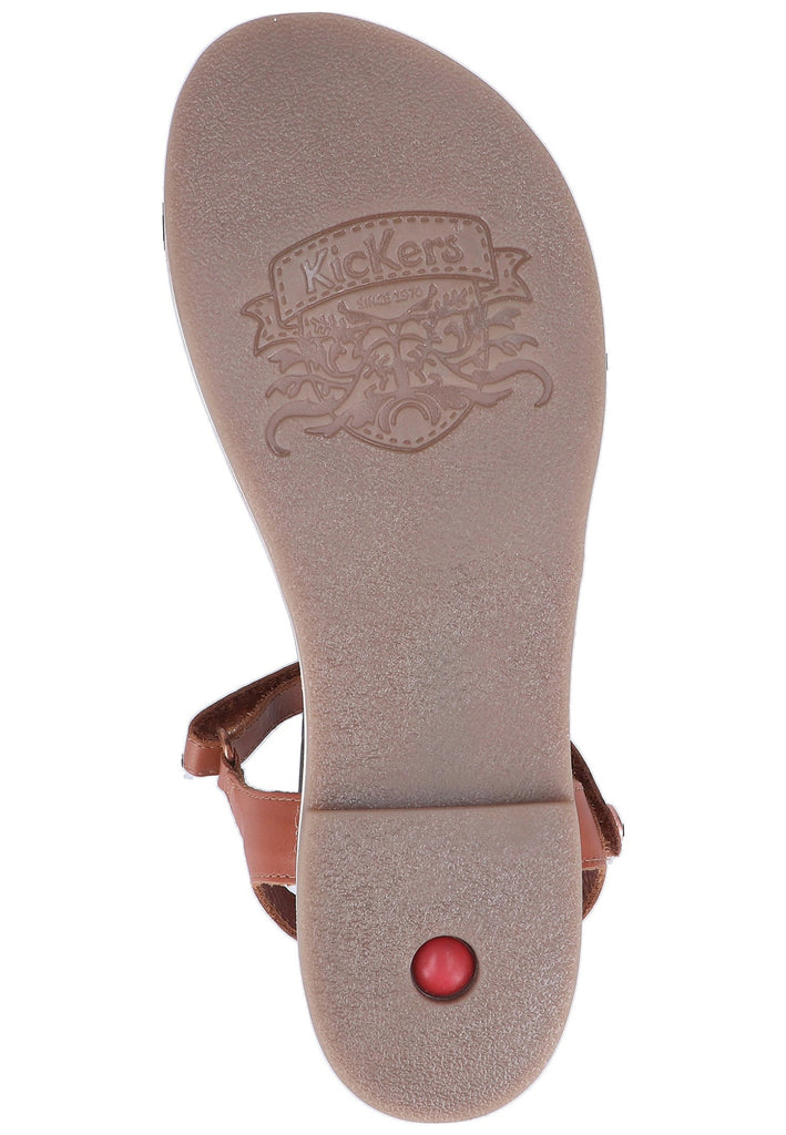 Kickers Sandalen Leder Camel - surf4shoes