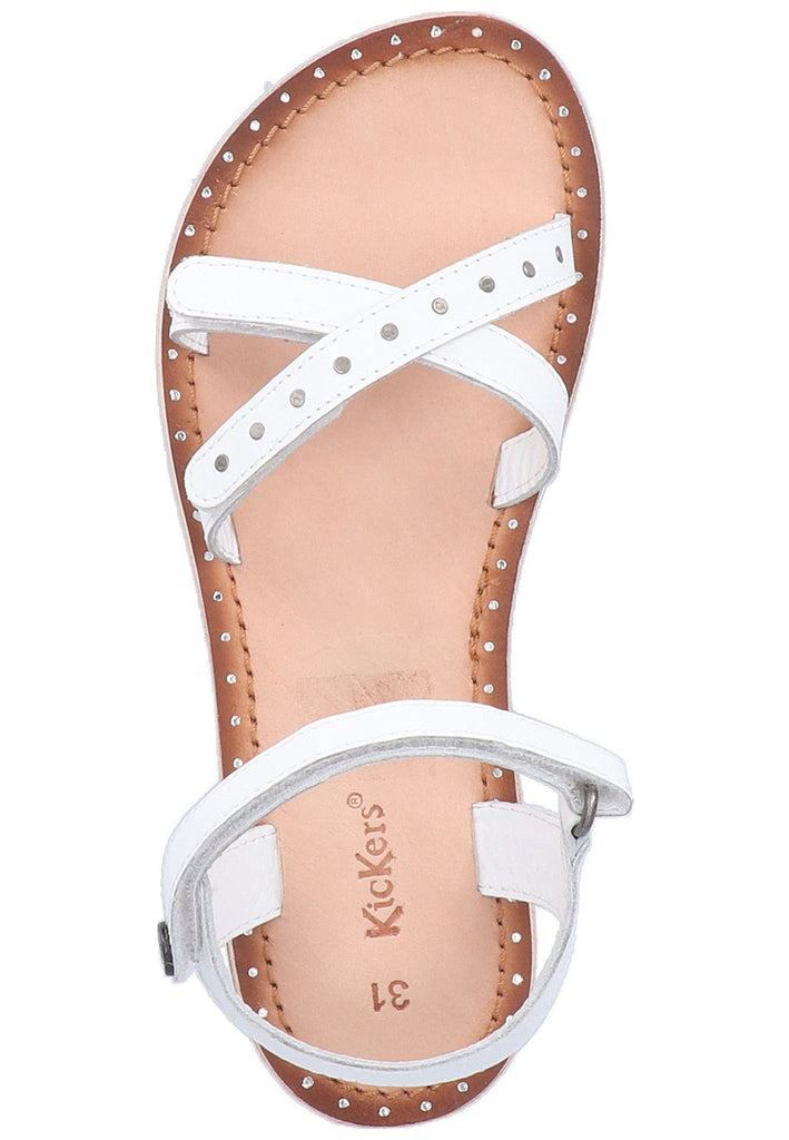 Kickers Sandalen Leder Weiß - surf4shoes